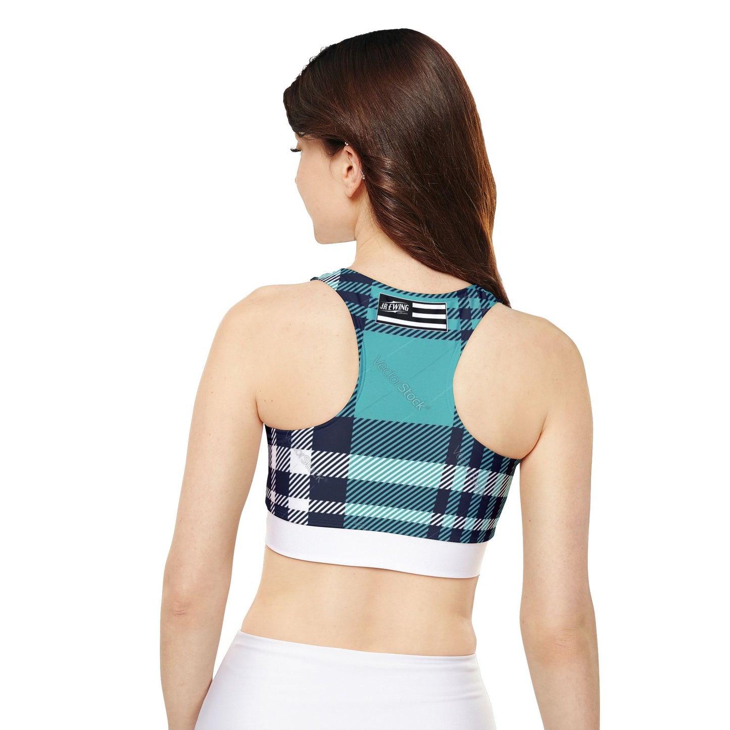 Fully Lined, Padded Sports Bra (AOP)