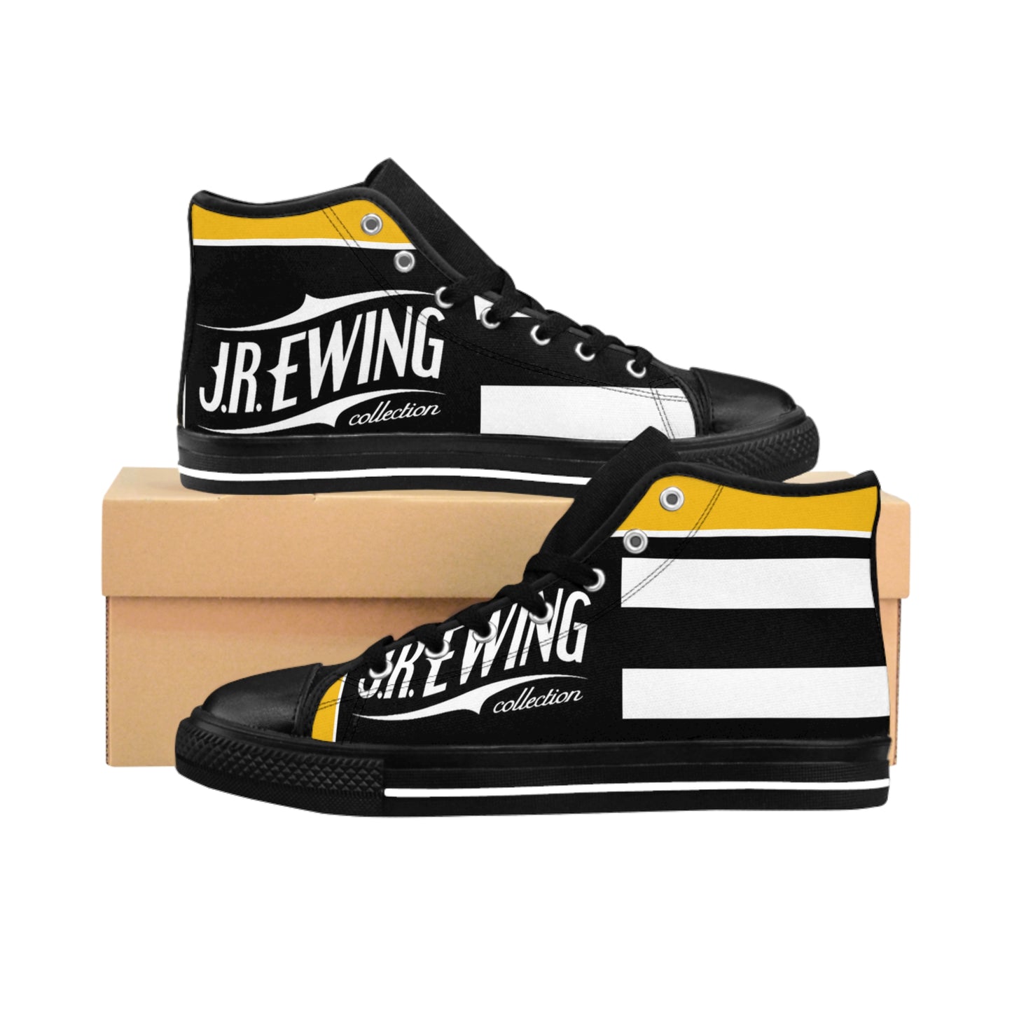 J.R Ewing Men's Classic Sneakers Yellow