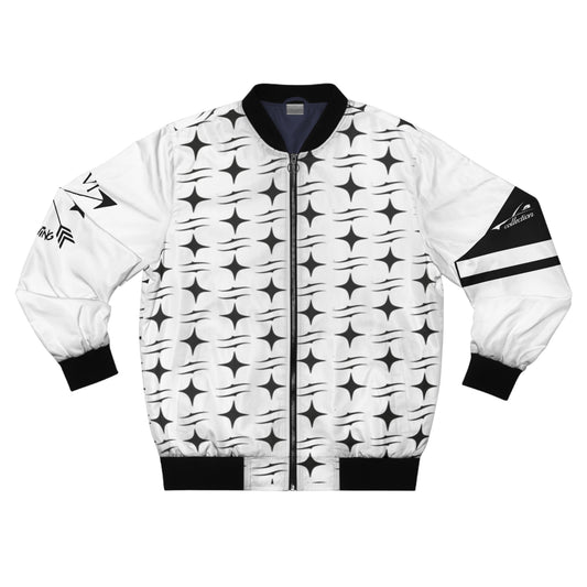 J. R Ewing Men's Bomber Jacket White