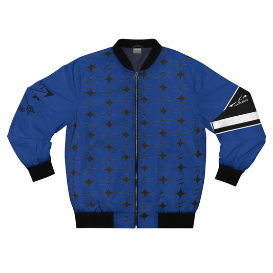 J.R Ewing Men's Bomber Jacket Blue