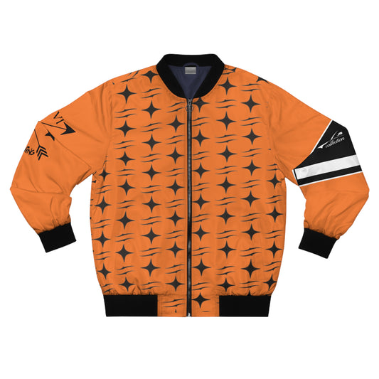 J.R Ewing Men's Bomber Jacket Orange