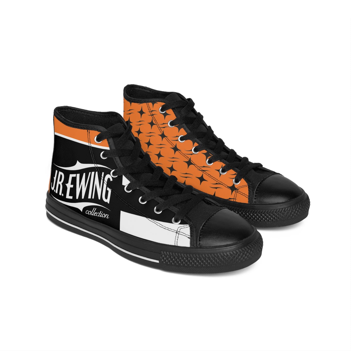 J.R Ewing Men's Classic Sneakers Orange